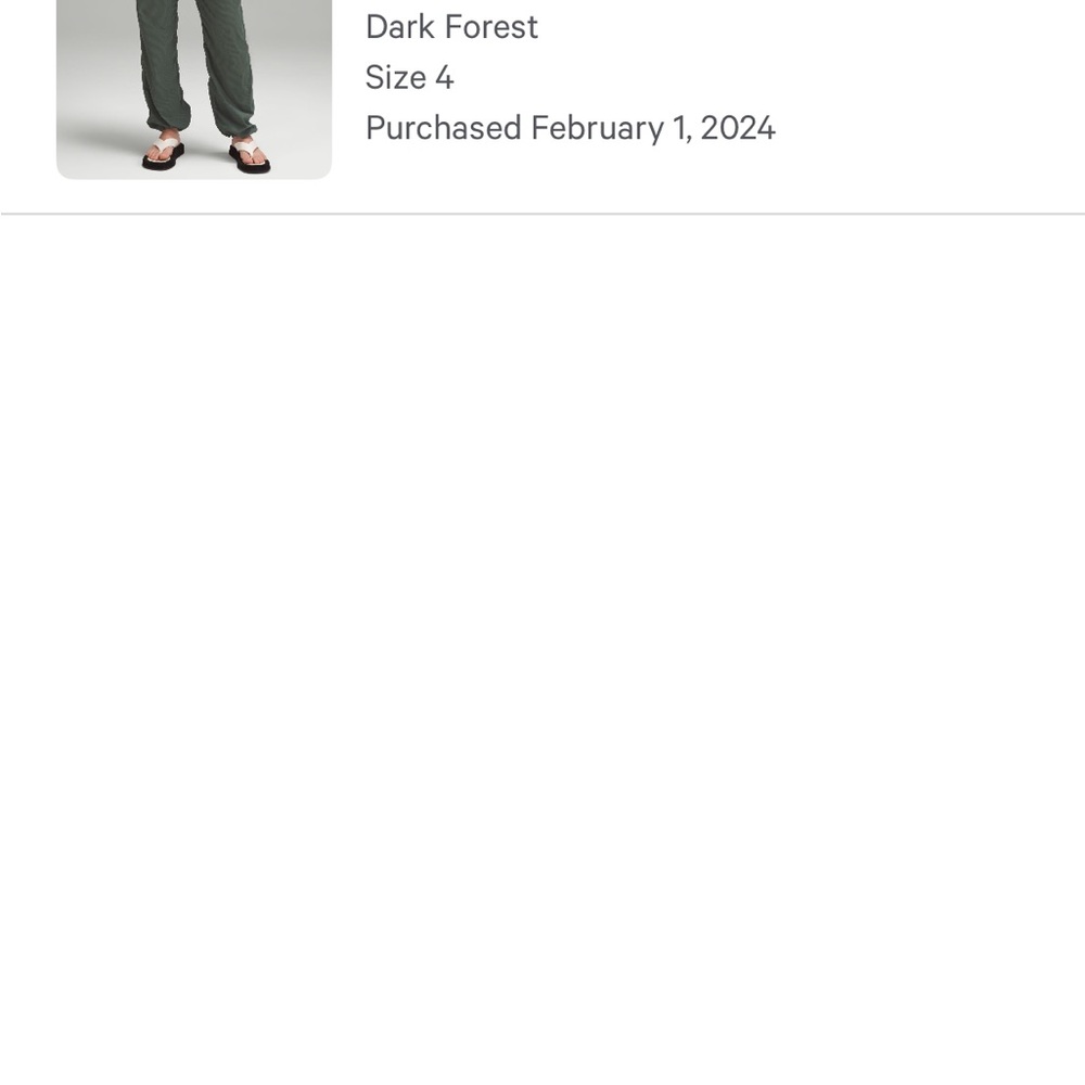 Women's Cream Drawstring Pants - Picture 3 of 5